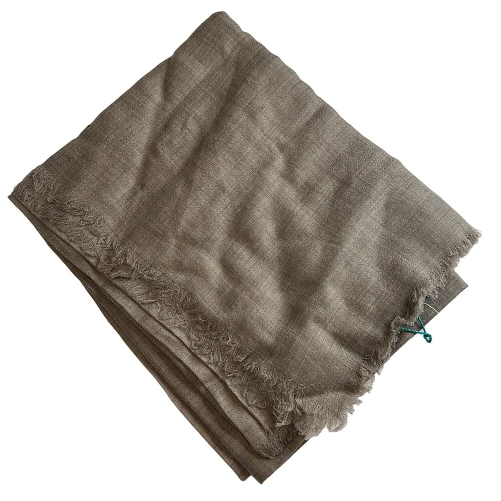 YARNZ Deep Brown Wool Scarf, Lightweight & Oversized, NWT!